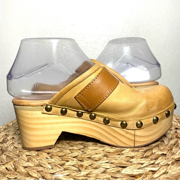 Free people Culver City clogs camel tan leather - Picture 6 of 9